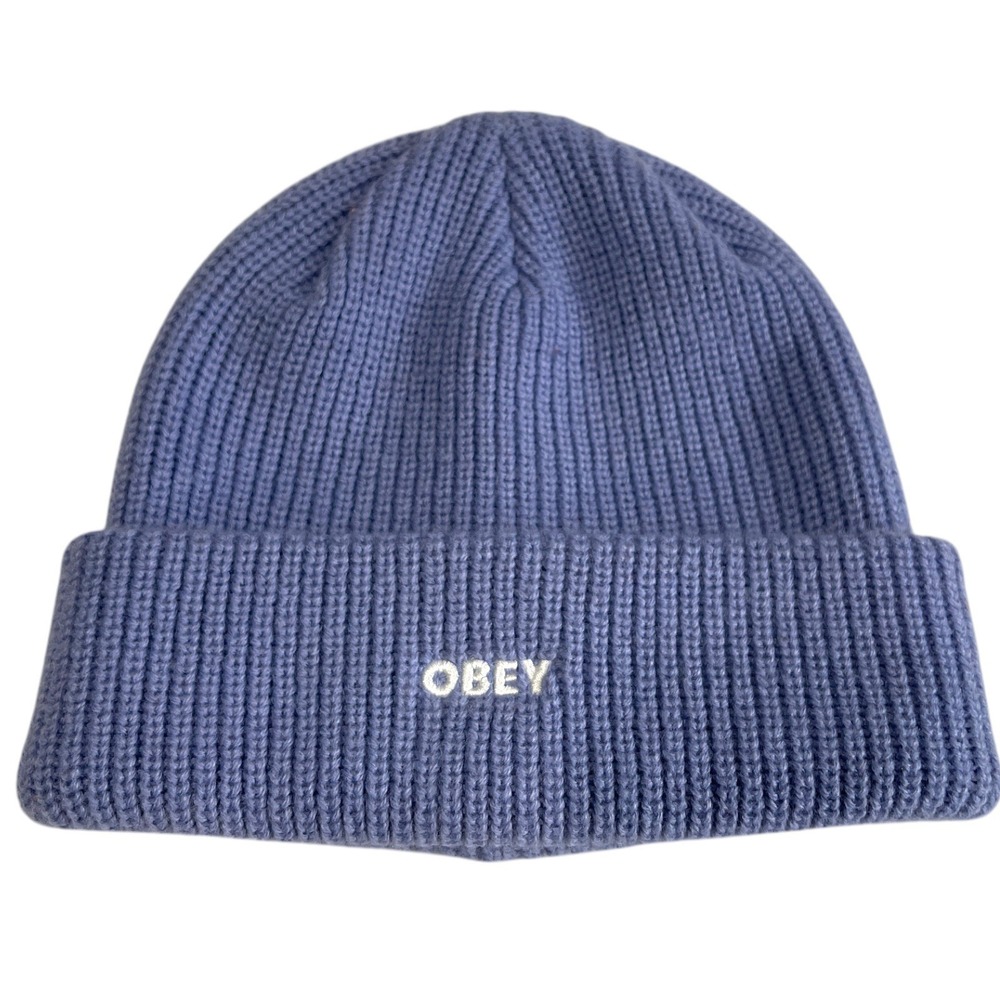 Obey Future Ribbed Cuff Purple Hat ONE SIZE